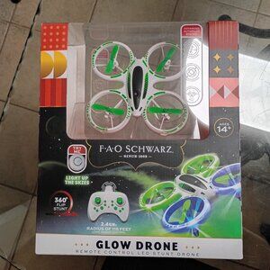 FAO Schwarz RC Glow up Mini Stunt Drone - brand new!